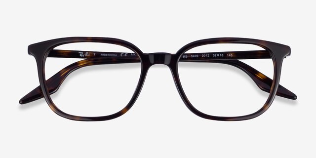 Ray-Ban RB5406 Tortoise AcetateEyeglass Frames from EyeBuyDirect, Closed View