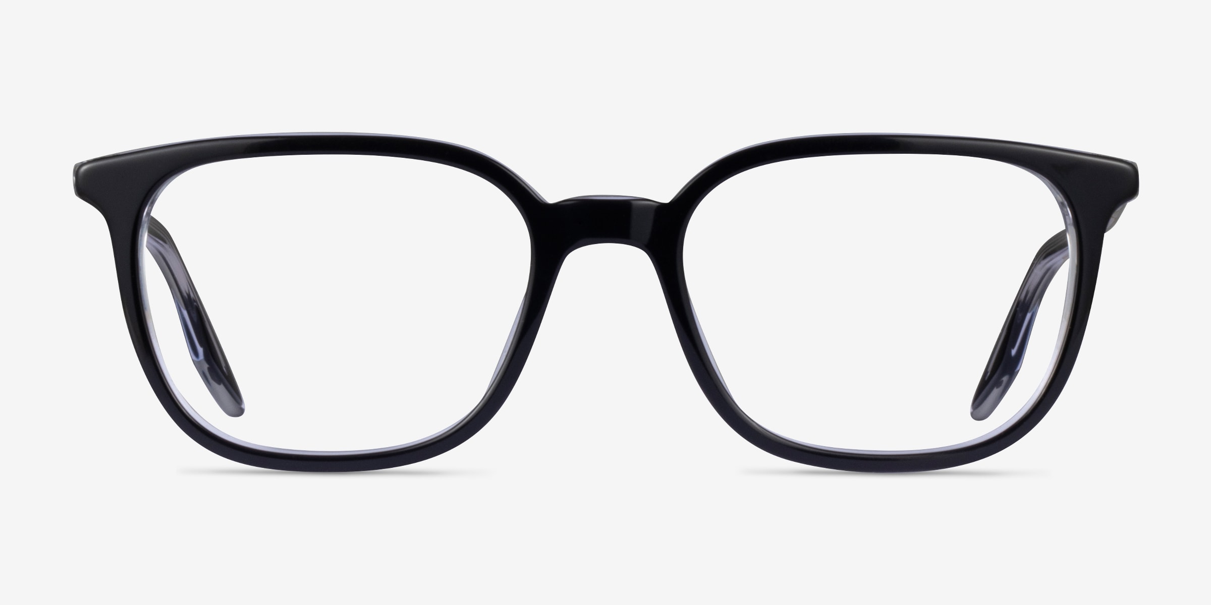 Ray-Ban RB5406 - Rectangle Black On Transparent Frame  display picture 1