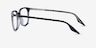 Ray-Ban RB5406 Black On Transparent AcetateEyeglass Frames from EyeBuyDirect, Side View