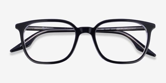 Ray-Ban RB5406 Black On Transparent AcetateEyeglass Frames from EyeBuyDirect, Closed View