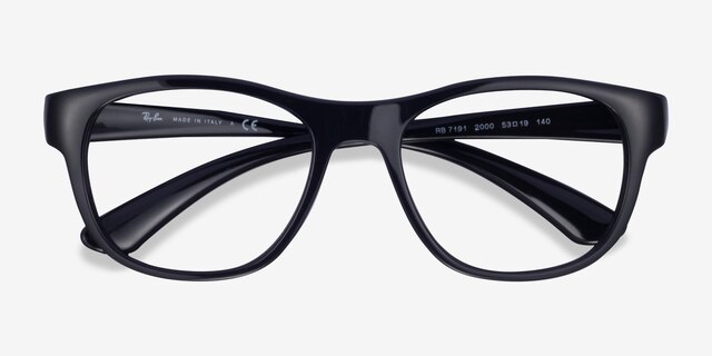 Ray-Ban RB7191 Black PlasticEyeglass Frames from EyeBuyDirect, Closed View