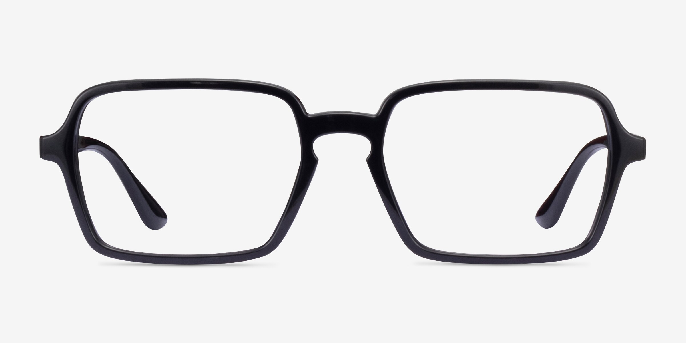 Ray-Ban RB7198 - Rectangle Black Frame Eyeglasses | Eyebuydirect