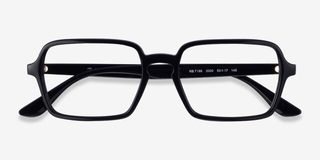 Ray-Ban RB7198 Black PlasticEyeglass Frames from EyeBuyDirect, Closed View