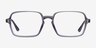 Ray-Ban RB7198 Transparent Gray PlasticEyeglass Frames from EyeBuyDirect, Front View