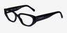 Vogue Eyewear VO5439 Black AcetateEyeglass Frames from EyeBuyDirect, Angle View