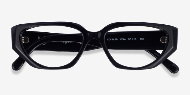 Vogue Eyewear VO5439 Black AcetateEyeglass Frames from EyeBuyDirect, Closed View