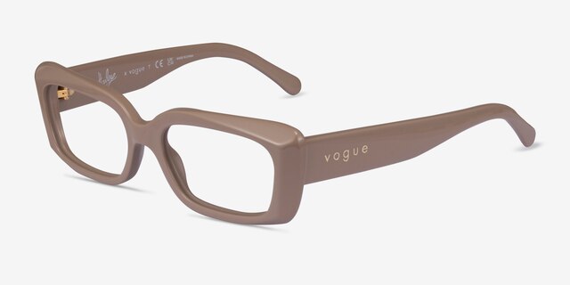 Vogue Eyewear VO5441 Full Beige AcetateEyeglass Frames from EyeBuyDirect, Angle View