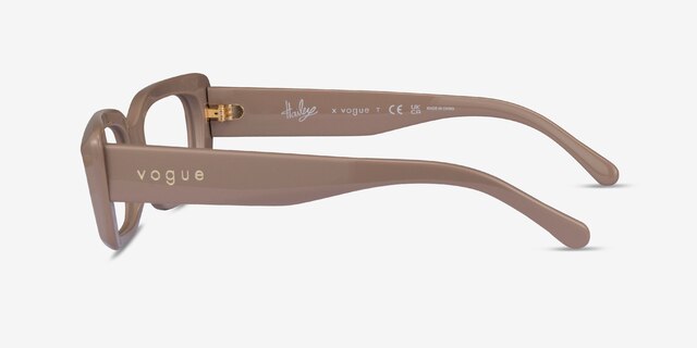 Vogue Eyewear VO5441 Full Beige AcetateEyeglass Frames from EyeBuyDirect, Side View