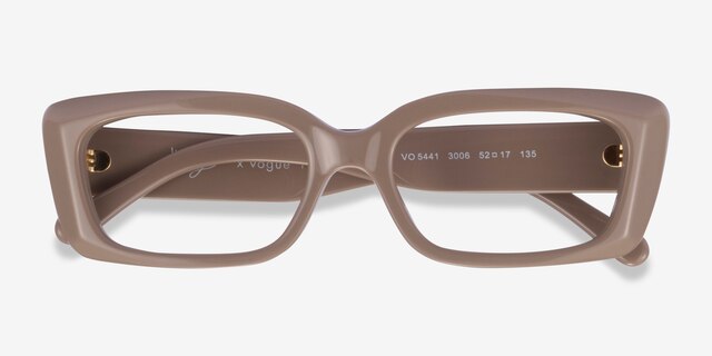 Vogue Eyewear VO5441 Full Beige AcetateEyeglass Frames from EyeBuyDirect, Closed View