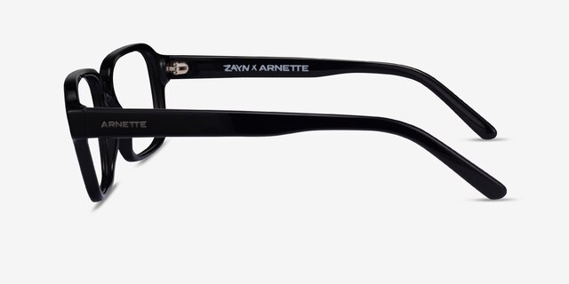ARNETTE AN7211 POLL-OCK Black AcetateEyeglass Frames from EyeBuyDirect, Side View