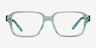 ARNETTE AN7211 POLL-OCK Clear Green AcetateEyeglass Frames from EyeBuyDirect, Front View