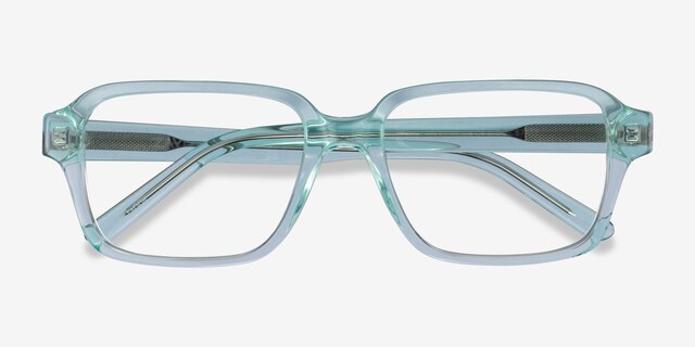 ARNETTE AN7211 POLL-OCK Clear Green AcetateEyeglass Frames from EyeBuyDirect, Closed View