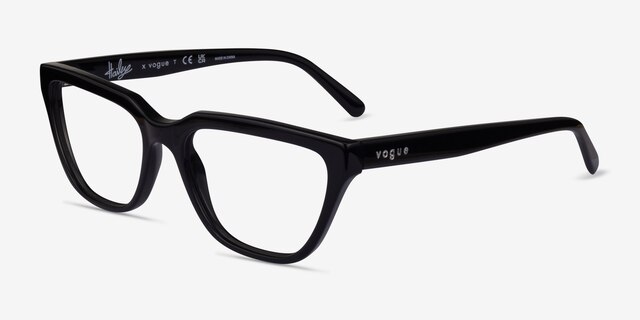 Vogue Eyewear VO5443 Black AcetateEyeglass Frames from EyeBuyDirect, Angle View