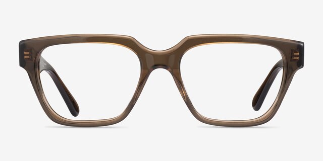 Vogue Eyewear VO5511 Transparent Khaki AcetateEyeglass Frames from EyeBuyDirect, Front View