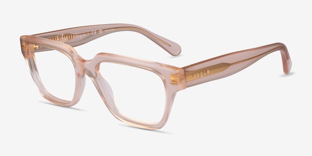 Vogue Eyewear VO5511 Light Peach AcetateEyeglass Frames from EyeBuyDirect, Angle View