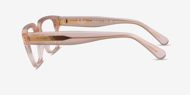 Vogue Eyewear VO5511 Light Peach AcetateEyeglass Frames from EyeBuyDirect, Side View