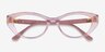 Vogue Eyewear VO5478B Transparent Pink PlasticEyeglass Frames from EyeBuyDirect, Closed View