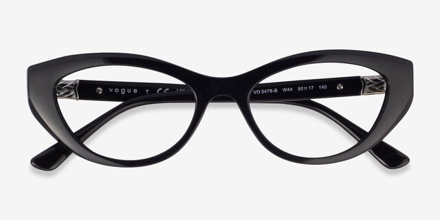 Vogue Eyewear VO5478B Black PlasticEyeglass Frames from EyeBuyDirect, Closed View