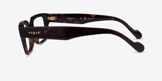 Vogue Eyewear VO5491 Dark Tortoise AcetateEyeglass Frames from EyeBuyDirect, Side View