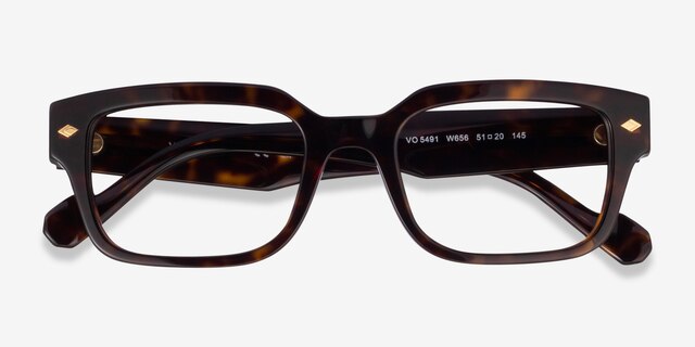 Vogue Eyewear VO5491 Dark Tortoise AcetateEyeglass Frames from EyeBuyDirect, Closed View
