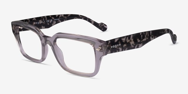 Vogue Eyewear VO5491 Transparent Gray AcetateEyeglass Frames from EyeBuyDirect, Angle View