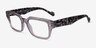 Vogue Eyewear VO5491 Transparent Gray AcetateEyeglass Frames from EyeBuyDirect, Angle View