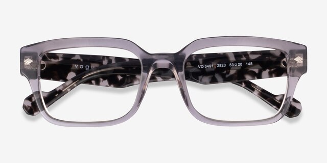 Vogue Eyewear VO5491 Transparent Gray AcetateEyeglass Frames from EyeBuyDirect, Closed View