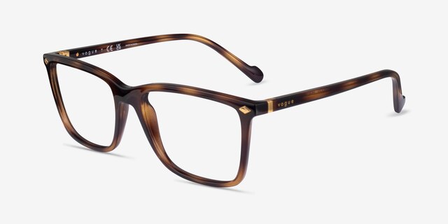 Vogue Eyewear VO5492 Dark Tortoise PlasticEyeglass Frames from EyeBuyDirect, Angle View