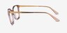 Vogue Eyewear VO5334 Pink Transparent PlasticEyeglass Frames from EyeBuyDirect, Side View