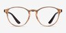 Vogue Eyewear VO5372 Transparent Brown PlasticEyeglass Frames from EyeBuyDirect, Front View