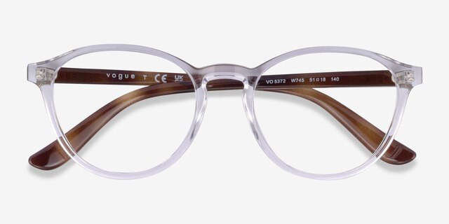 Vogue Eyewear VO5372 Clear PlasticEyeglass Frames from EyeBuyDirect, Closed View