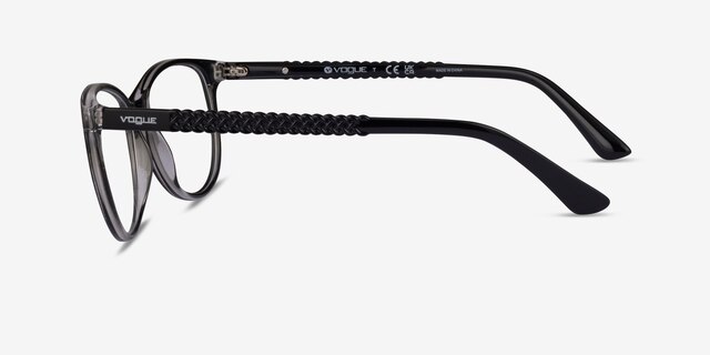 Vogue Eyewear VO5030 Transparent Black PlasticEyeglass Frames from EyeBuyDirect, Side View