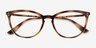 Vogue Eyewear VO5276 Dark Tortoise PlasticEyeglass Frames from EyeBuyDirect, Closed View