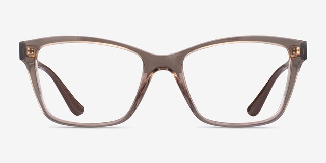 Vogue Eyewear VO5420 Transparent Brown PlasticEyeglass Frames from EyeBuyDirect, Front View