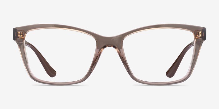 Vogue Eyewear VO5420 Transparent Brown Plastic Eyeglass Frames from EyeBuyDirect