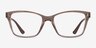 Vogue Eyewear VO5420 Transparent Brown PlasticEyeglass Frames from EyeBuyDirect, Front View