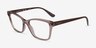 Vogue Eyewear VO5420 Transparent Brown PlasticEyeglass Frames from EyeBuyDirect, Angle View