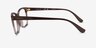 Vogue Eyewear VO5420 Transparent Brown PlasticEyeglass Frames from EyeBuyDirect, Side View