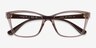 Vogue Eyewear VO5420 Transparent Brown PlasticEyeglass Frames from EyeBuyDirect, Closed View