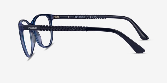 Vogue Eyewear VO5030 Blue PlasticEyeglass Frames from EyeBuyDirect, Side View