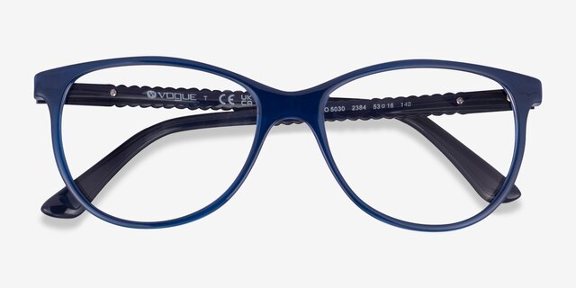 Vogue Eyewear VO5030 Blue PlasticEyeglass Frames from EyeBuyDirect, Closed View