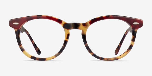 Ray-Ban RB5598 Yellow Tortoise AcetateEyeglass Frames from EyeBuyDirect, Front View
