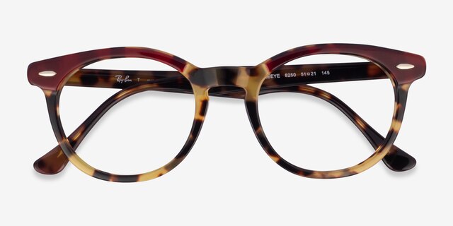 Ray-Ban RB5598 Yellow Tortoise AcetateEyeglass Frames from EyeBuyDirect, Closed View