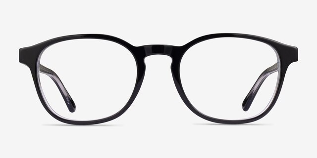 Ray-Ban RB5417 Transparent Black AcetateEyeglass Frames from EyeBuyDirect, Front View