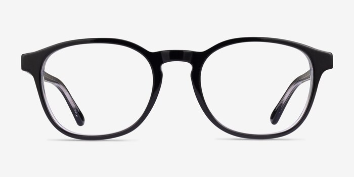 Ray-Ban RB5417 Transparent Black Acetate Eyeglass Frames from EyeBuyDirect