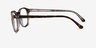 Ray-Ban RB5417 Transparent Tortoise AcetateEyeglass Frames from EyeBuyDirect, Side View