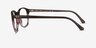 Ray-Ban RB5417 Striped Brown Red AcetateEyeglass Frames from EyeBuyDirect, Side View