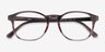 Ray-Ban RB5417 Striped Brown Red AcetateEyeglass Frames from EyeBuyDirect, Closed View
