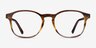 Ray-Ban RB5417 Striped Brown AcetateEyeglass Frames from EyeBuyDirect, Front View