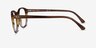 Ray-Ban RB5417 Striped Brown AcetateEyeglass Frames from EyeBuyDirect, Side View